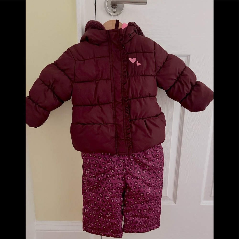 Pink Platinum toddler girl snowsuit
